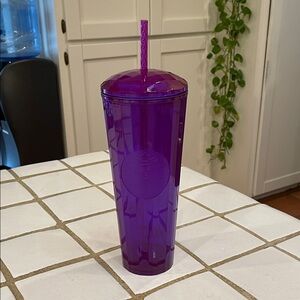 Starbucks iridescent purple faceted dome top venti cold tumbler